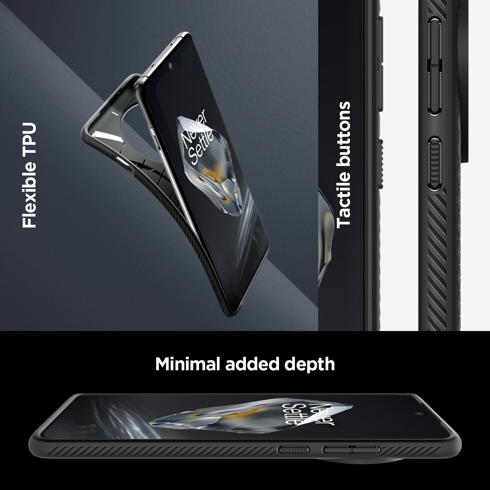 Case Liquid Air OnePlus 12 Black