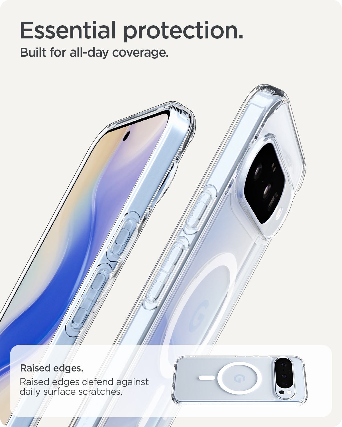 Case Ultra Hybrid MagSafe Google Pixel 10 Clear White