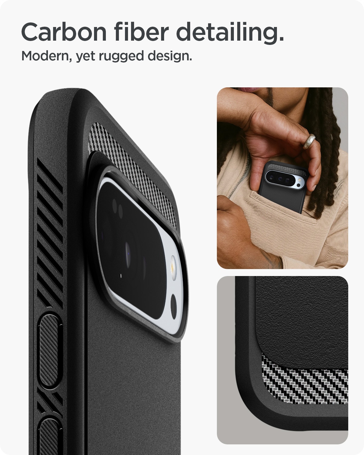 Case Rugged Armor MagSafe Google Pixel 10 Pro XL Black