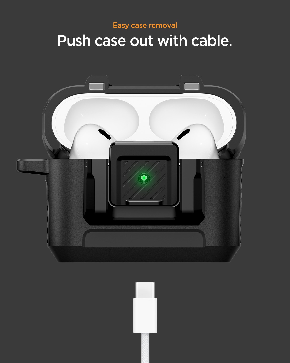 Lock Fit Hülle Apple AirPods Pro 3 Matte Black