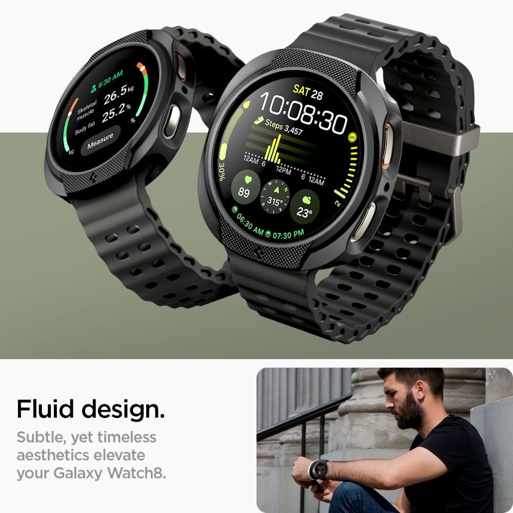 Hülle Liquid Air Samsung Galaxy Watch 8 44mm Black