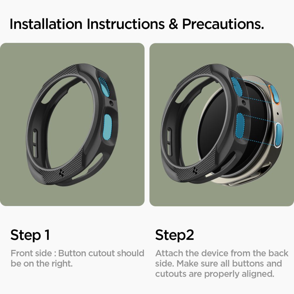 Hülle Liquid Air Samsung Galaxy Watch 8 44mm Black