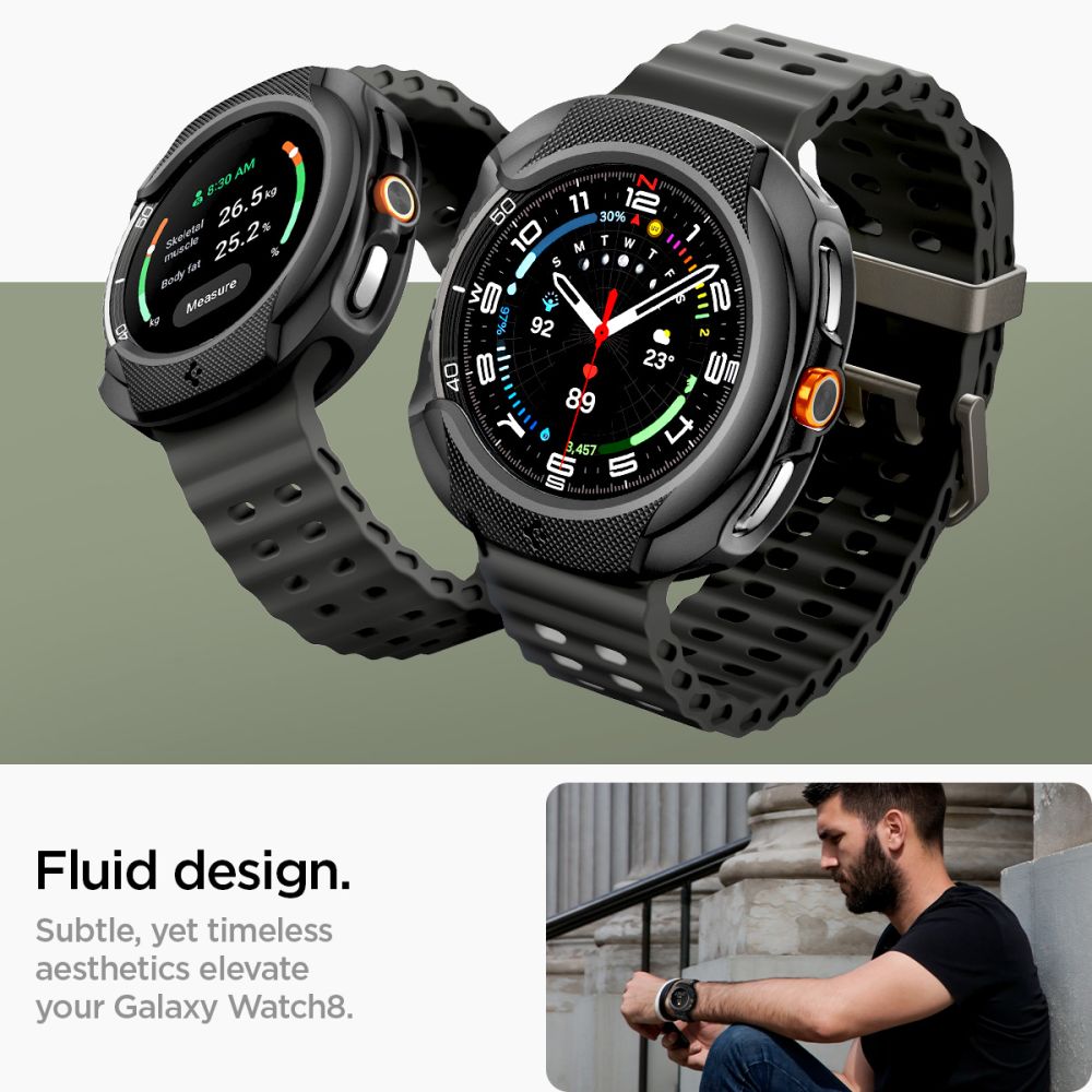 Hülle Liquid Air Samsung Galaxy Watch 8 Classic Black