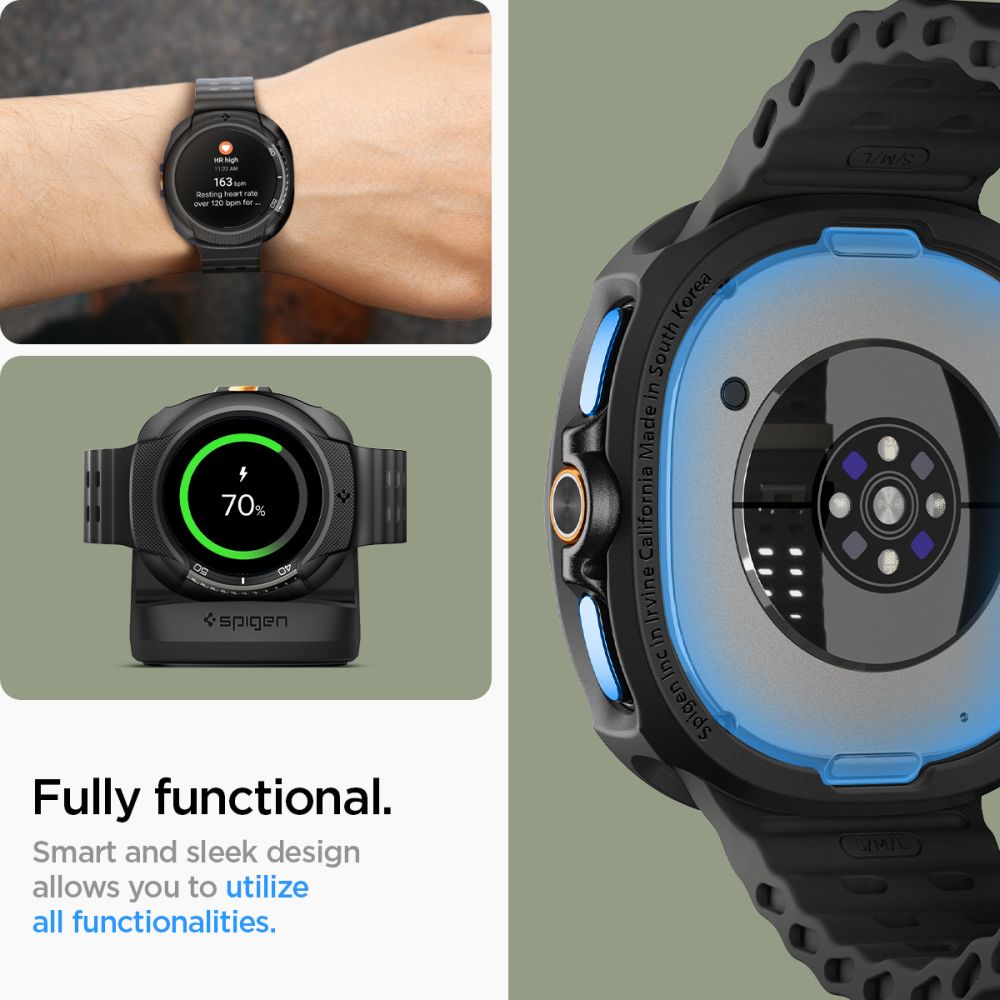 Hülle Liquid Air Samsung Galaxy Watch 8 Classic Black