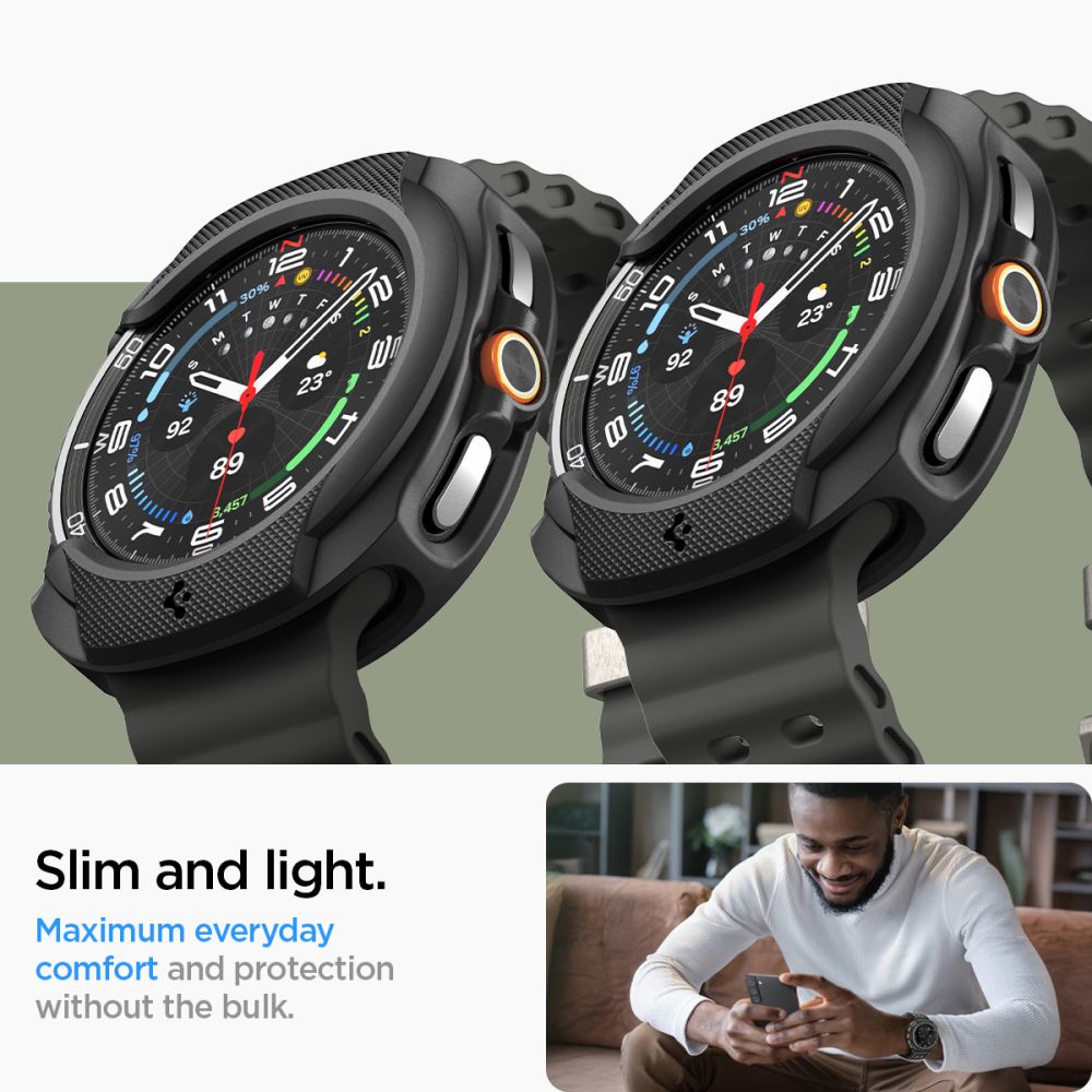 Hülle Liquid Air Samsung Galaxy Watch 8 Classic Black