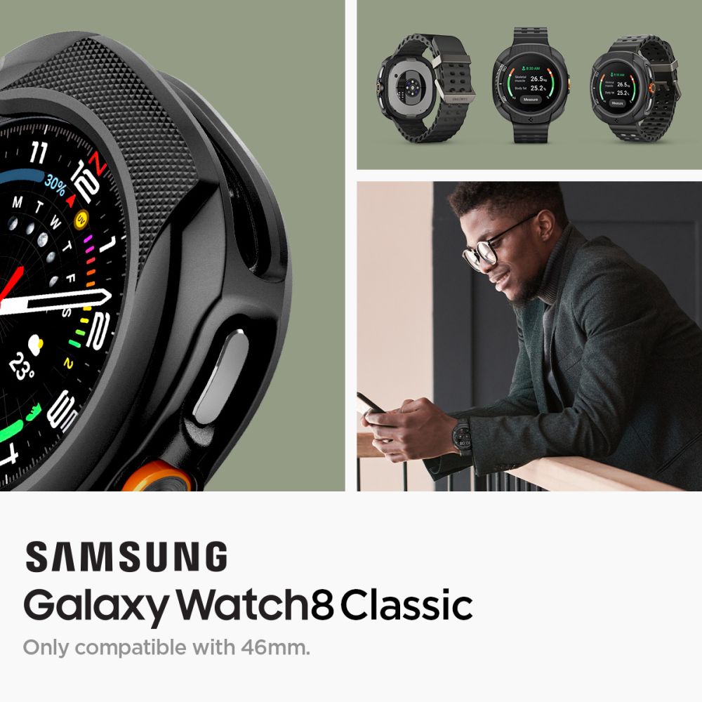 Hülle Liquid Air Samsung Galaxy Watch 8 Classic Black
