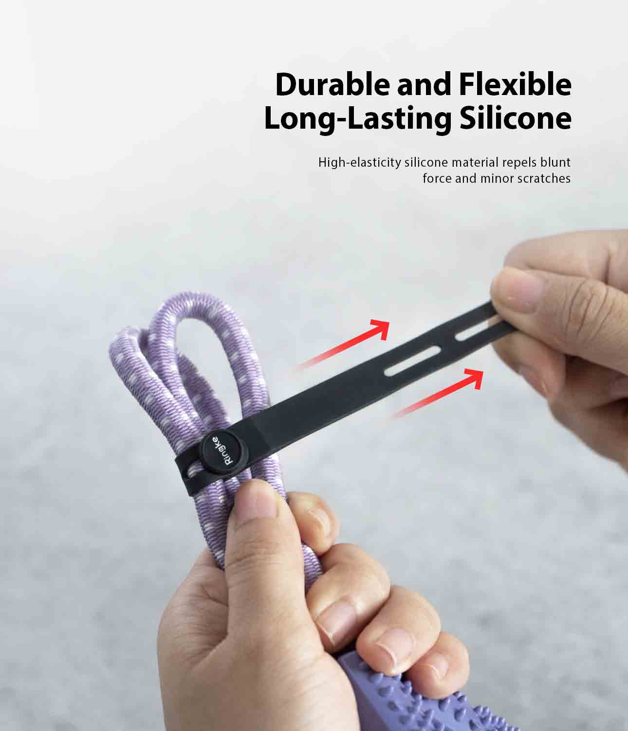 Silicone Cable Tie (5 Stück) Black