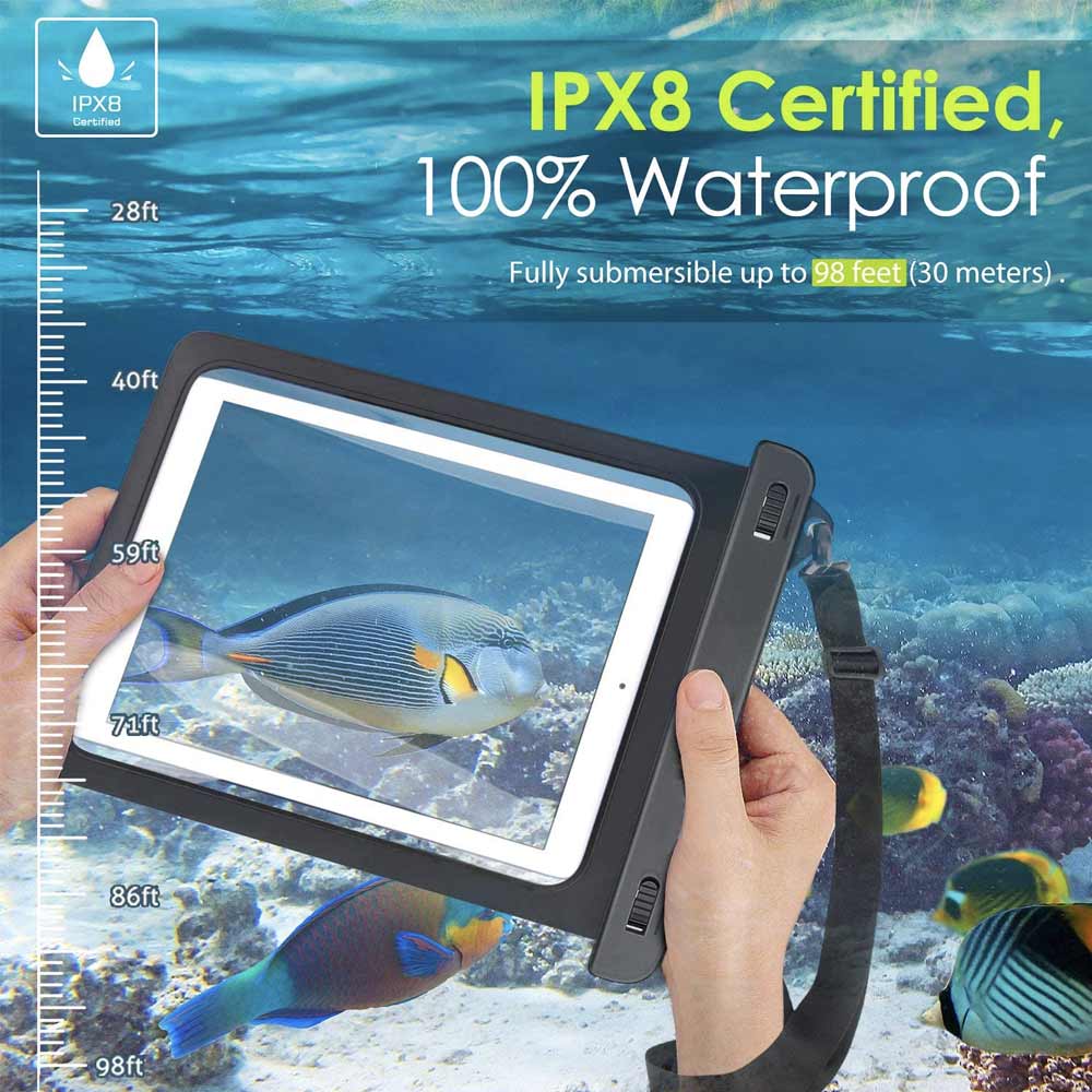 AG-W13 Waterproof Case for Tablets 12" schwarz