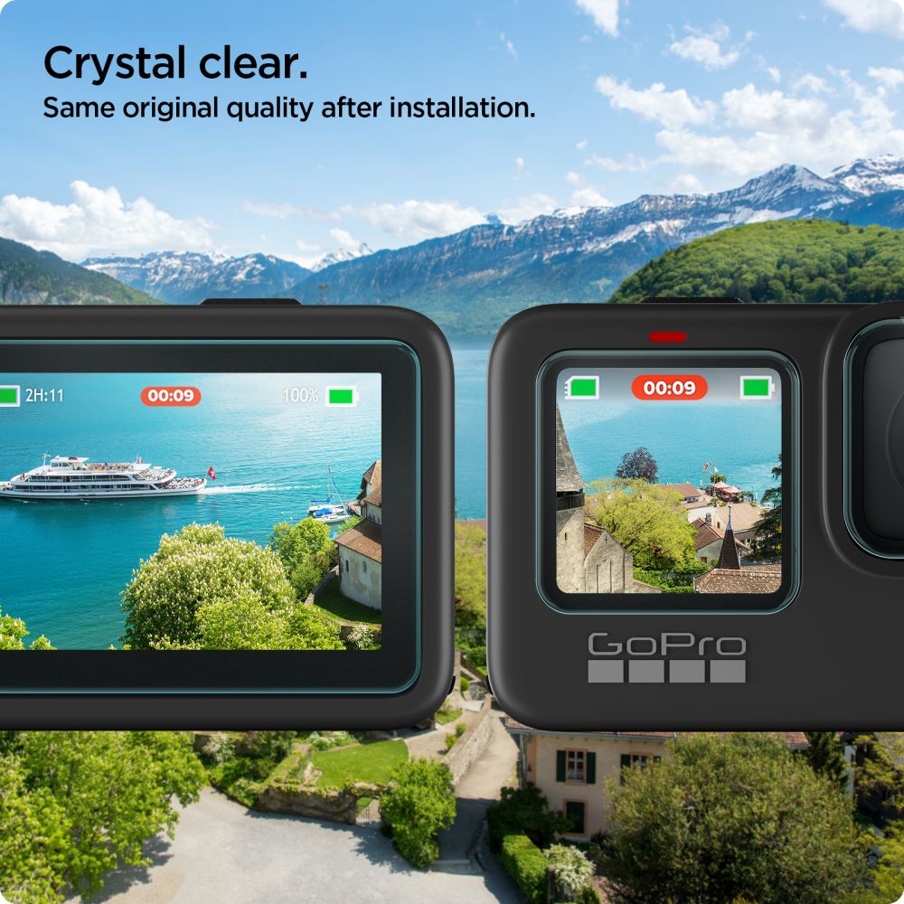 Screen Protector GLAS.tR SLIM + Film GoPro Hero11 (2 Stück)