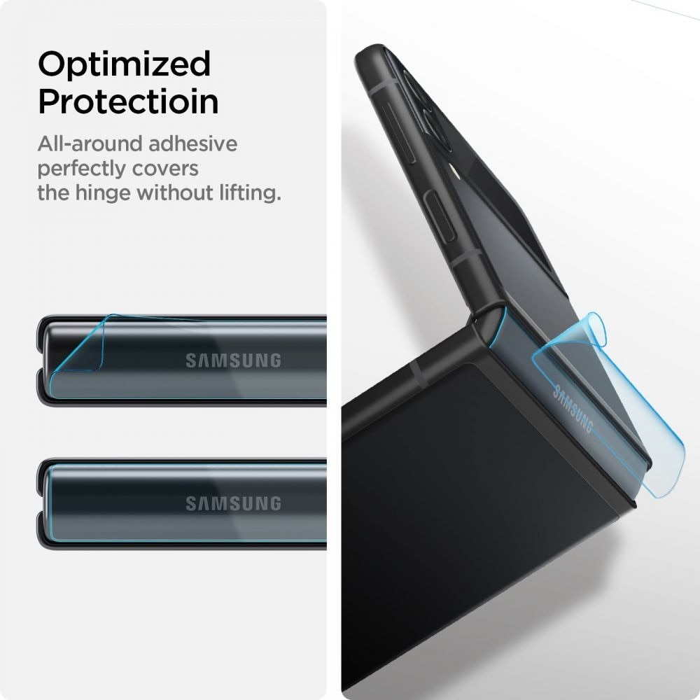 Optik Lens Protector + Hinge Film Samsung Galaxy Z Flip 3 Schwarz