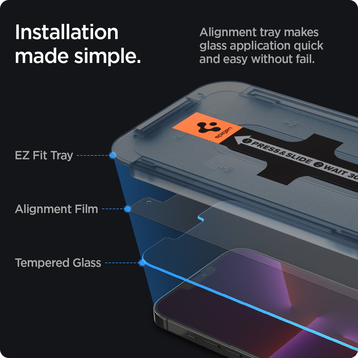 Screen Protector GLAS.tR EZ Fit (2 Stück) iPhone 13 Pro Max/14 Plus