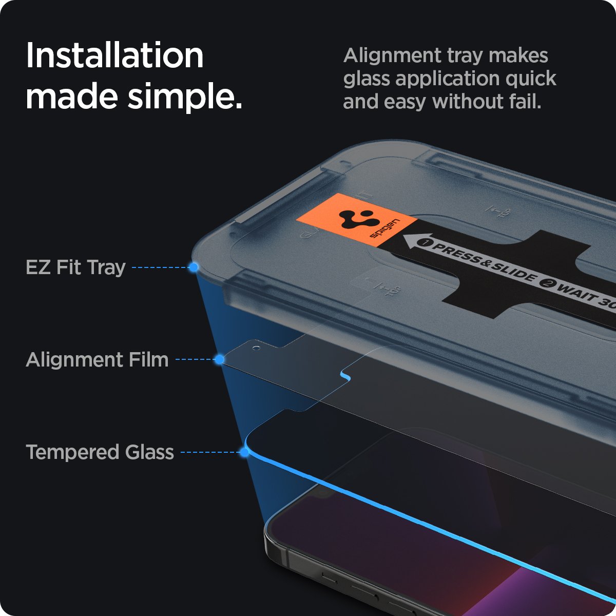 Screen Protector GLAS.tR EZ Fit (2 Stück) iPhone 13 Pro Max