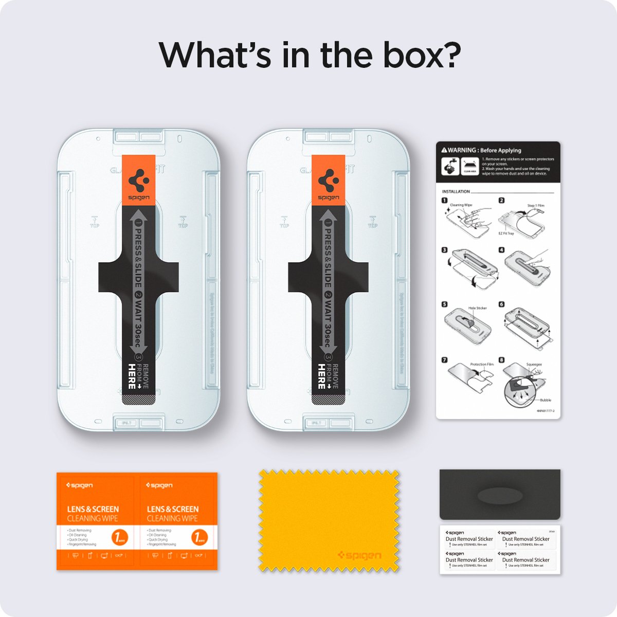 Screen Protector GLAS.tR EZ Fit (2 Stück) iPhone 13 Mini