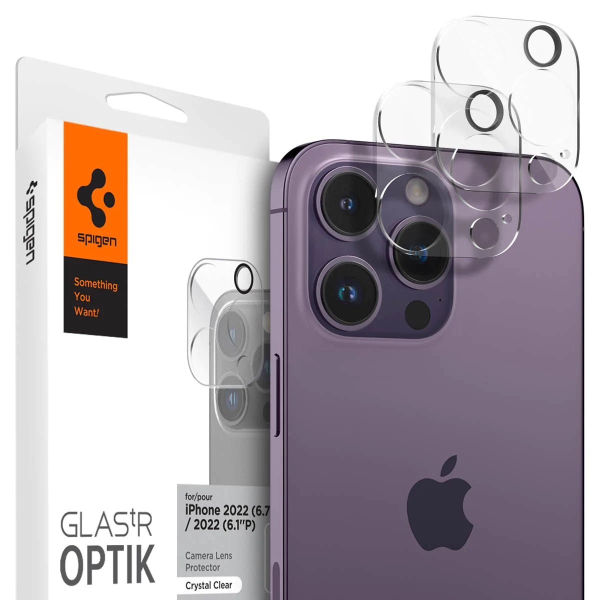 Optik Lens Protector (2-pack) iPhone 14 Pro Max Crystal Clear