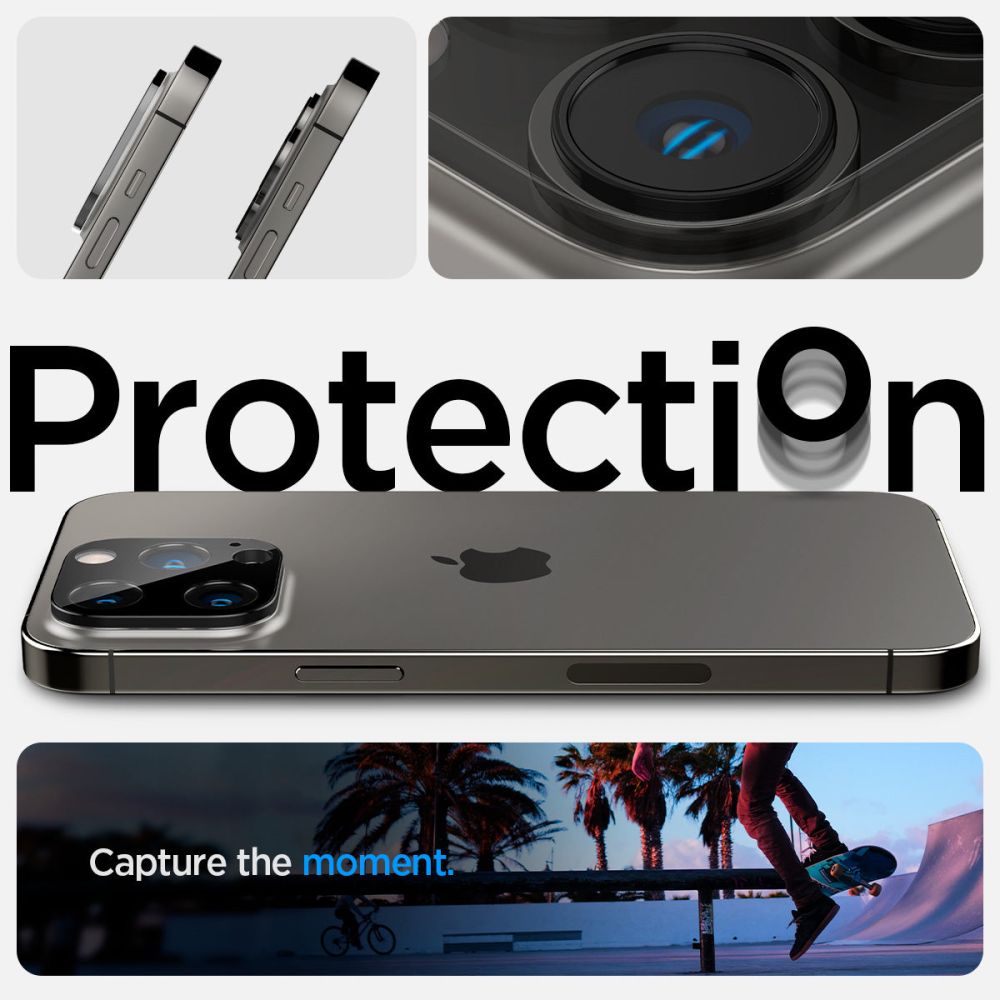 Optik Lens Protector (2-pack) iPhone 14 Pro Max Black