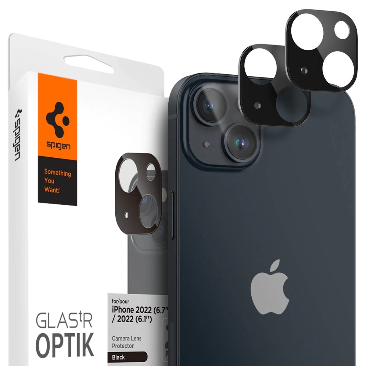 Optik Lens Protector (2-pack) iPhone 14 Black