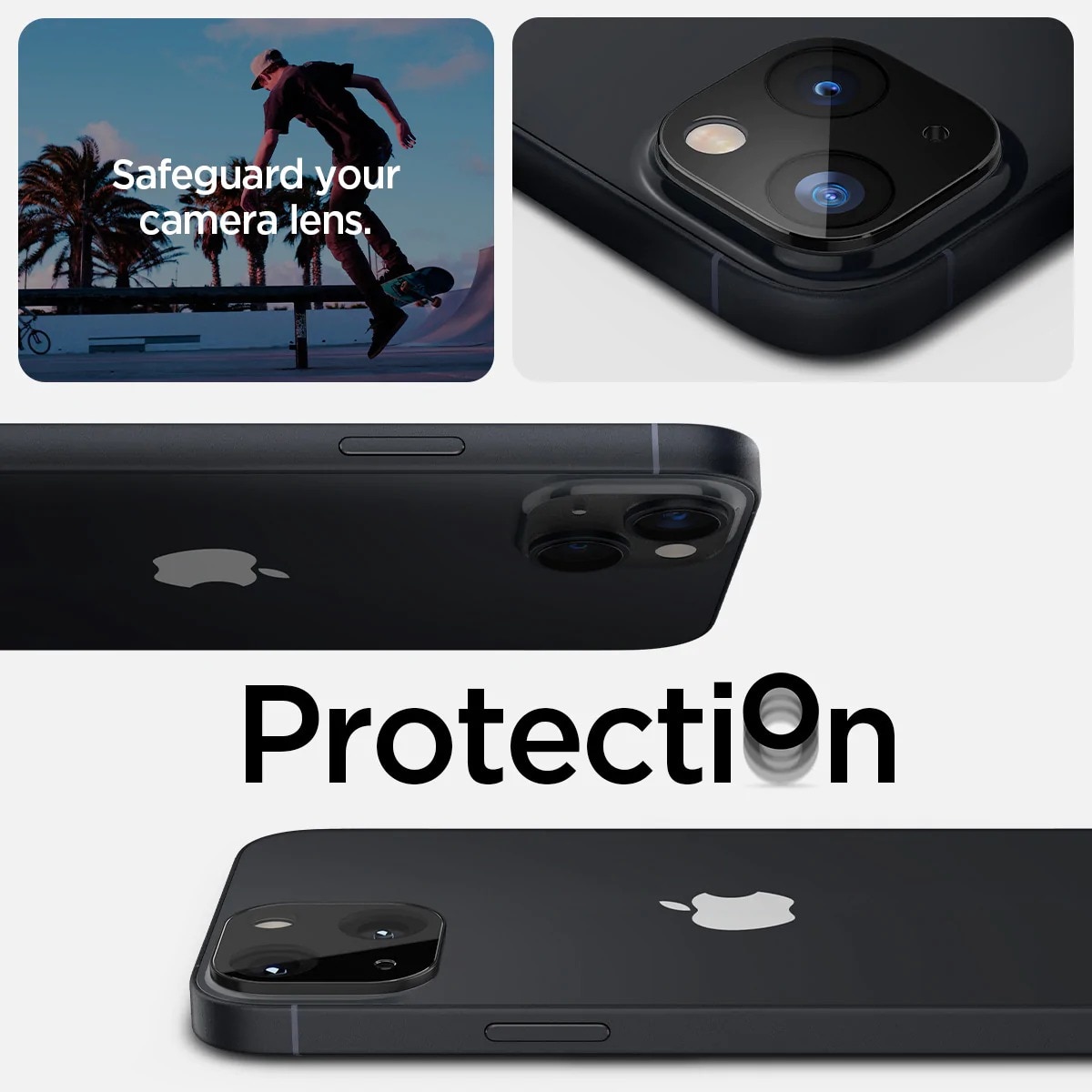 Optik Lens Protector (2-pack) iPhone 14 Plus Black