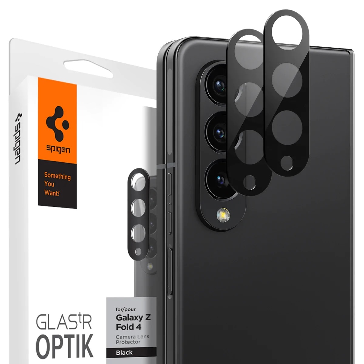 Optik Lens Protector (2-pack) Samsung Galaxy Z Fold 4 Black