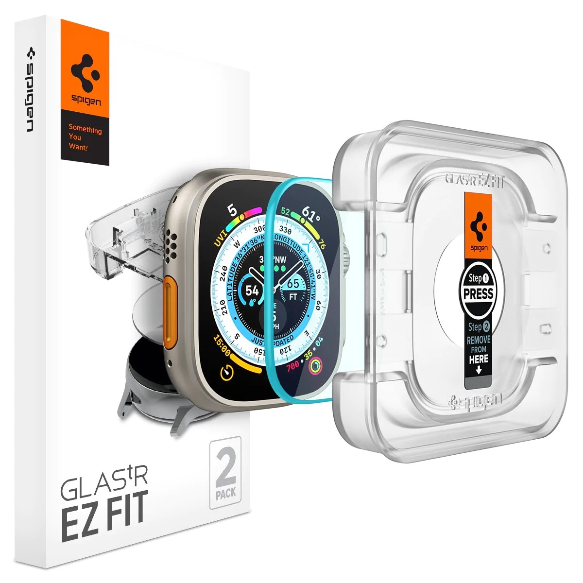 Screen Protector EZ Fit GLAS.tR (2 Stück) Apple Watch Ultra 2 49mm