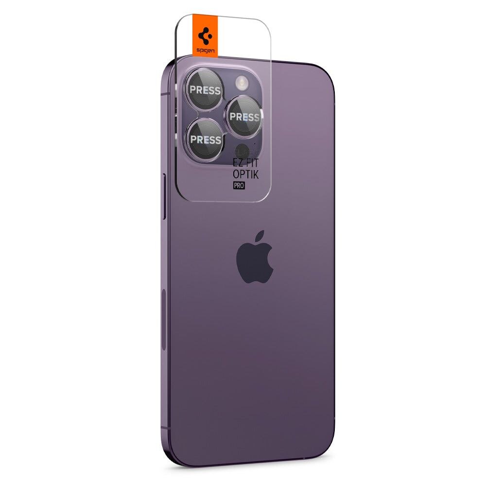 iPhone 14 Pro EZ Fit Optik Pro Lens Protector (2 Stück) Deep Purple