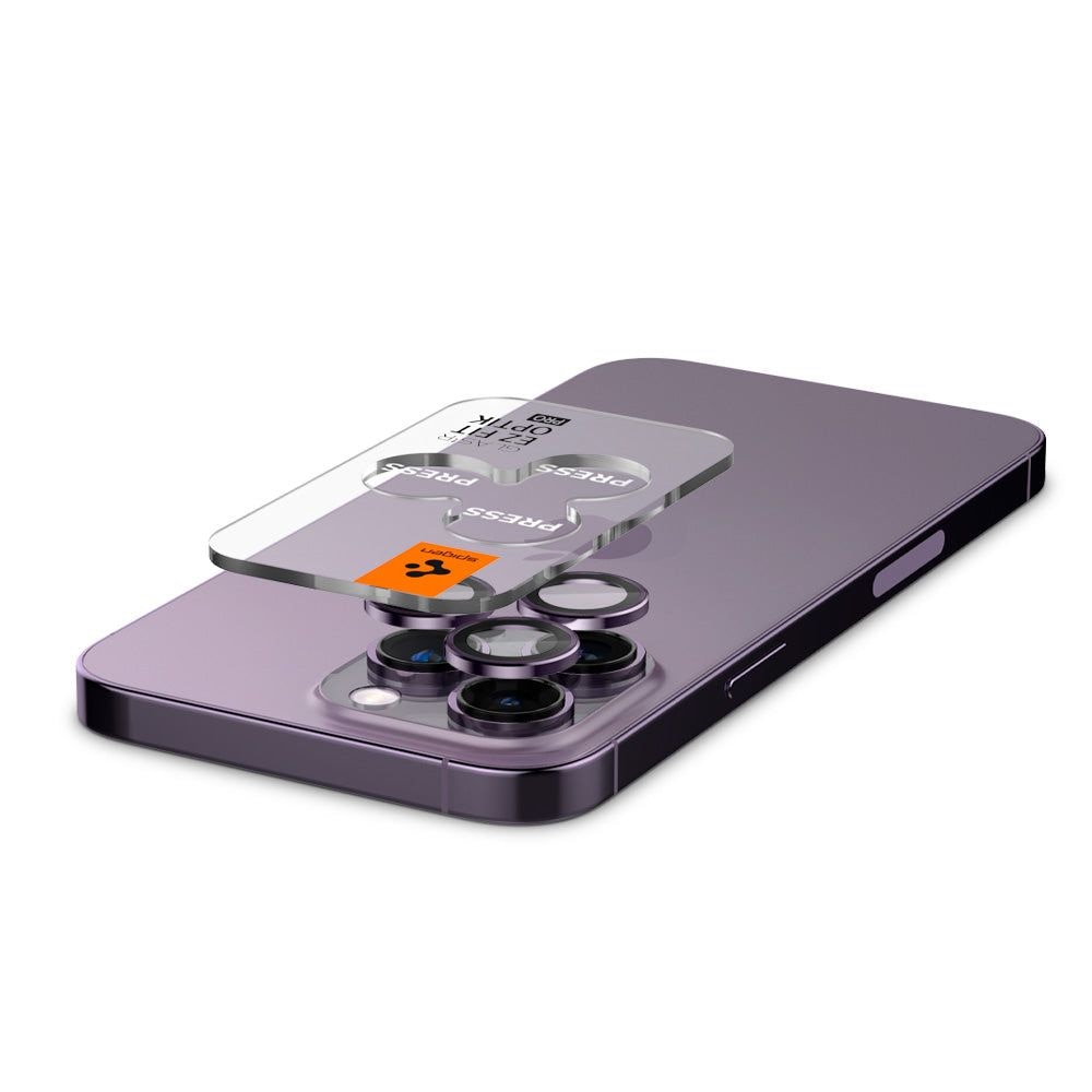iPhone 14 Pro Max EZ Fit Optik Pro Lens Protector (2 Stück) Deep Purple