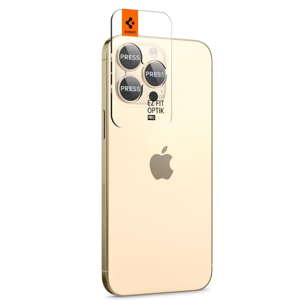 iPhone 14 Pro Max EZ Fit Optik Pro Lens Protector (2 Stück) Gold