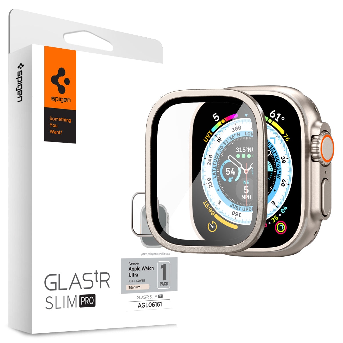 Screen Protector Glas.tR Slim Pro Apple Watch Ultra 49mm Titanium