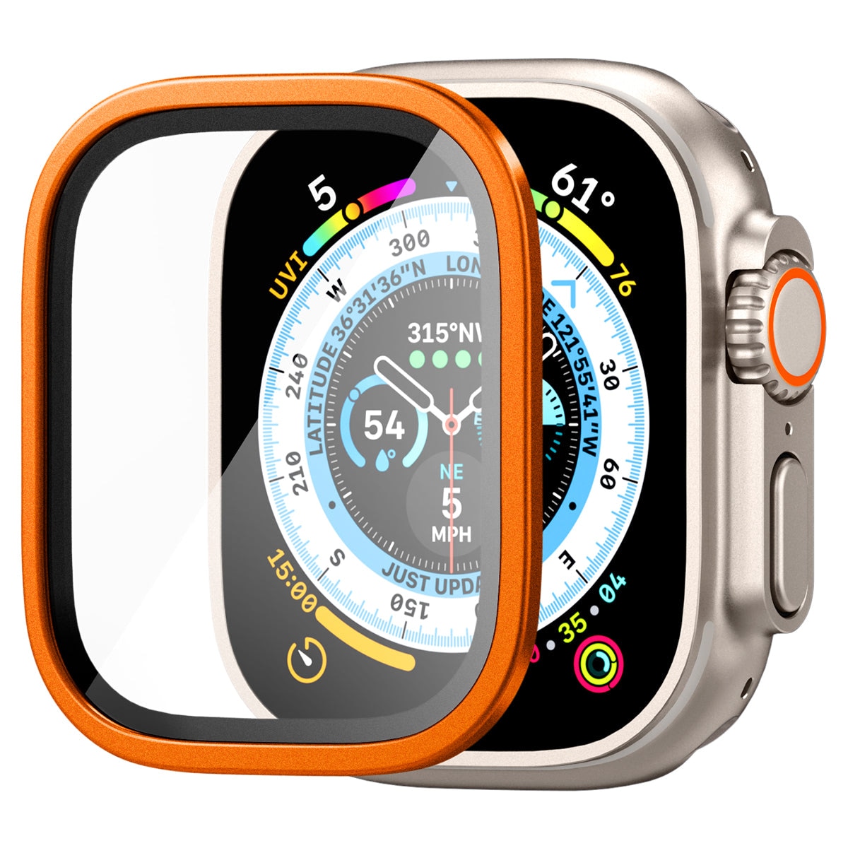 Screen Protector Glas.tR Slim Pro Apple Watch Ultra 49mm orange