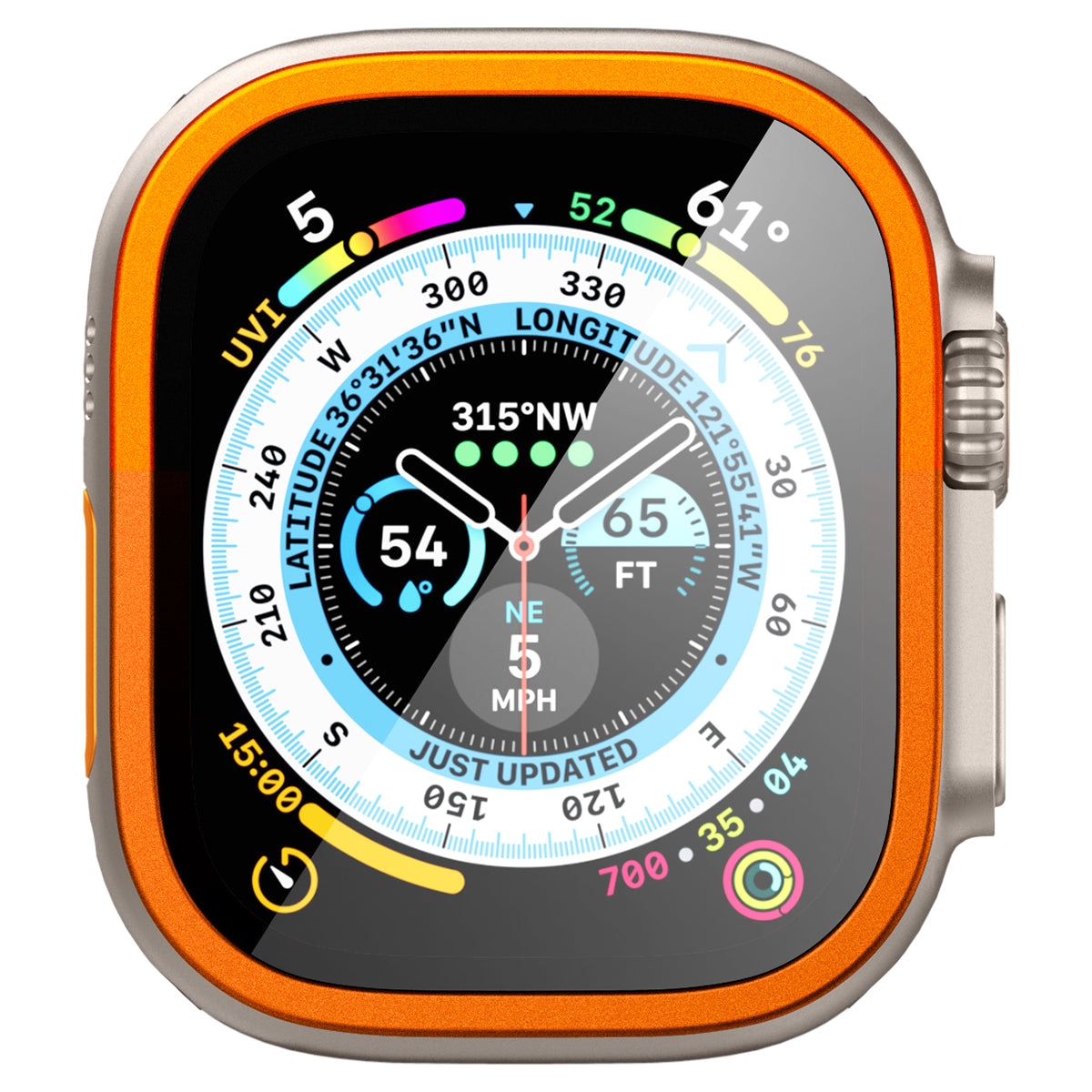 Screen Protector Glas.tR Slim Pro Apple Watch Ultra 49mm orange