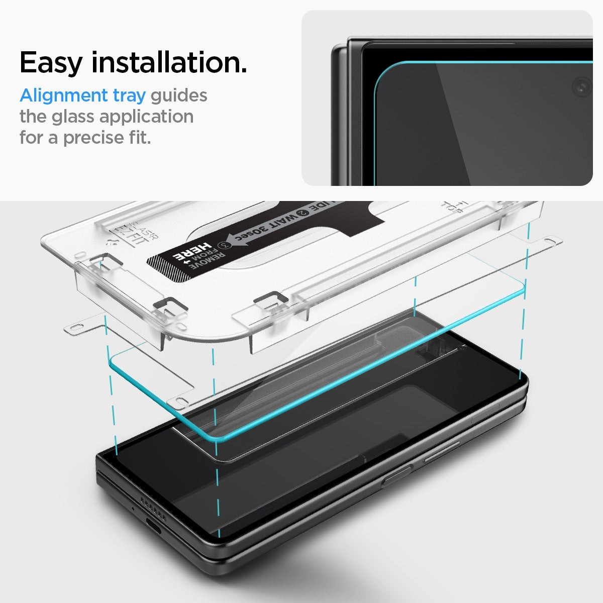 Cover Screen Protector GLAS.tR EZ Fit (2 Stück) Galaxy Z Fold 5