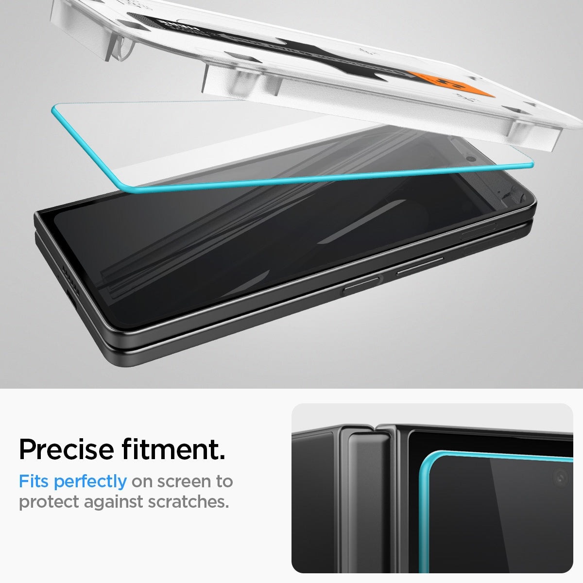 Spigen Cover Screen Protector GLAS.tR EZ Fit (2 Stück) Galaxy Z Fold 5