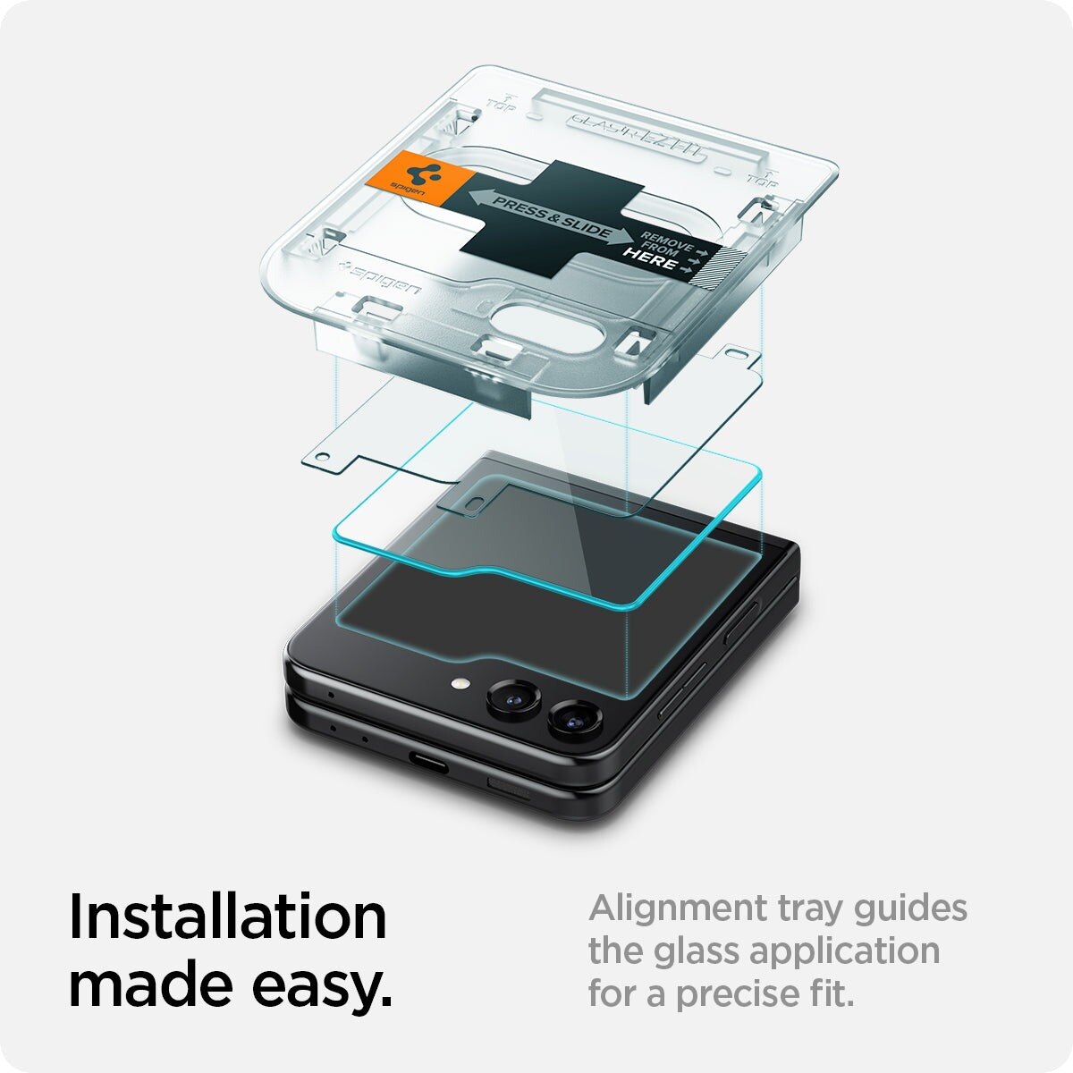 Cover Screen Protector GLAS.tR EZ Fit (2 Stück) Galaxy Z Flip 5