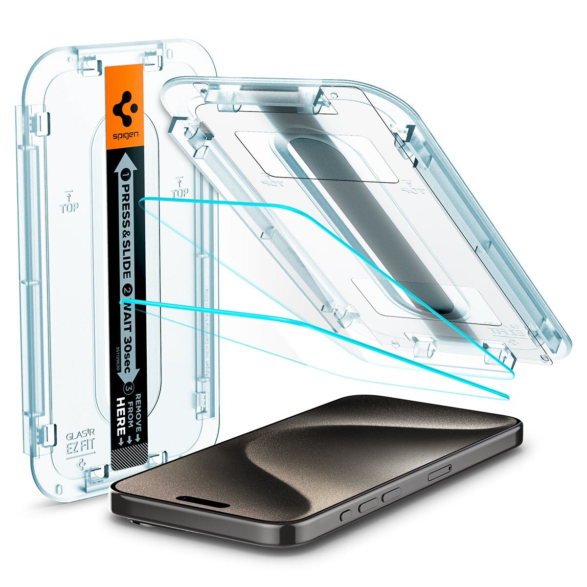Screen Protector GLAS.tR EZ Fit (2 Stück) iPhone 15 Pro
