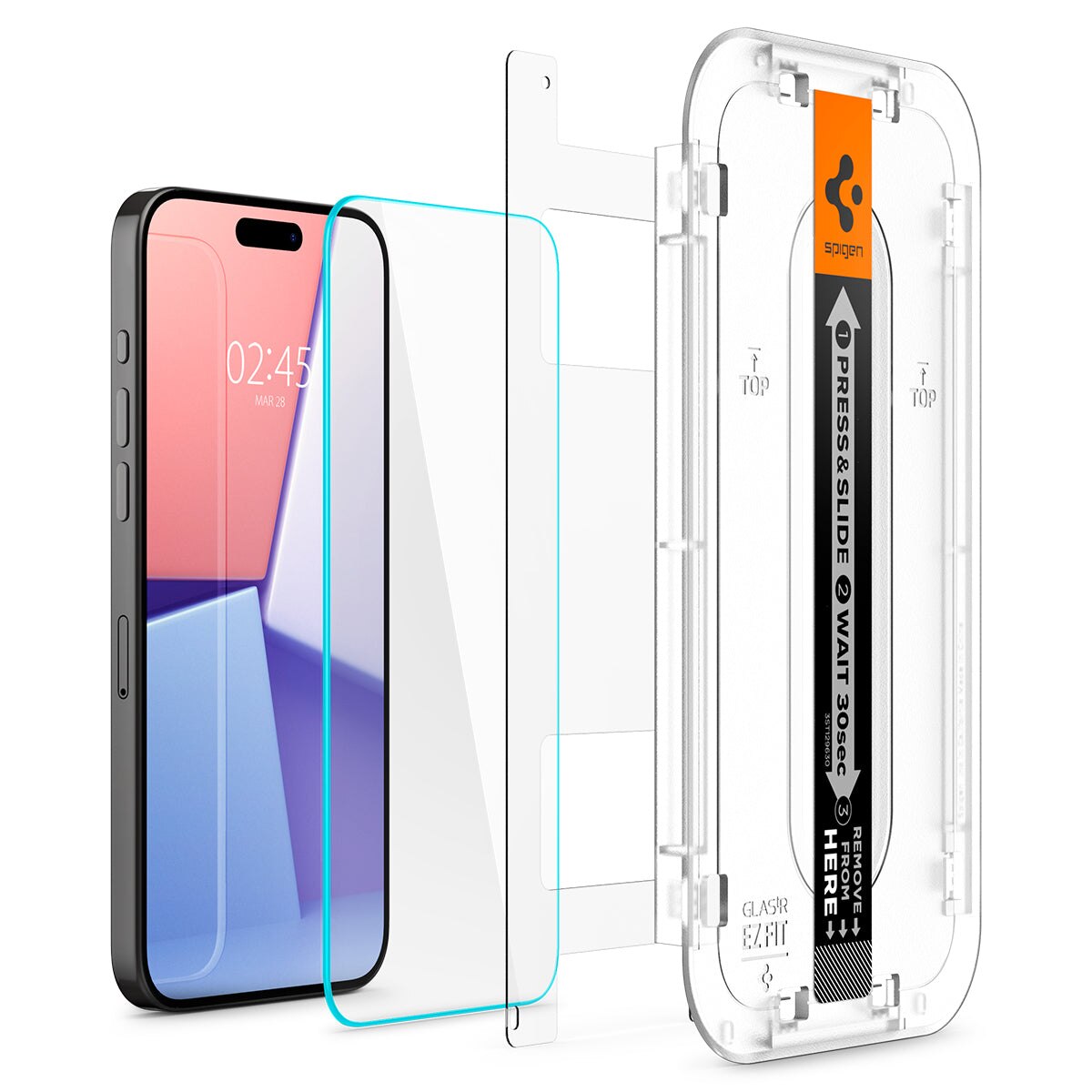 Screen Protector GLAS.tR EZ Fit (2 Stück) iPhone 15 Pro Max