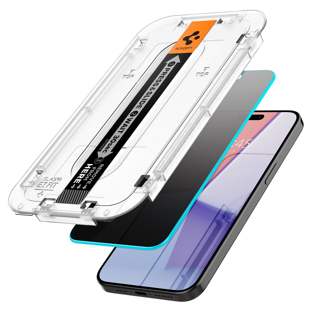 Screen Protector Privacy GLAS.tR EZ Fit (2 Stück) iPhone 15 Pro Max