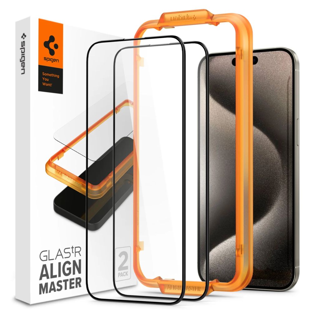 AlignMaster GLAS.tR Full Cover (2 Stück) iPhone 15 Pro Max