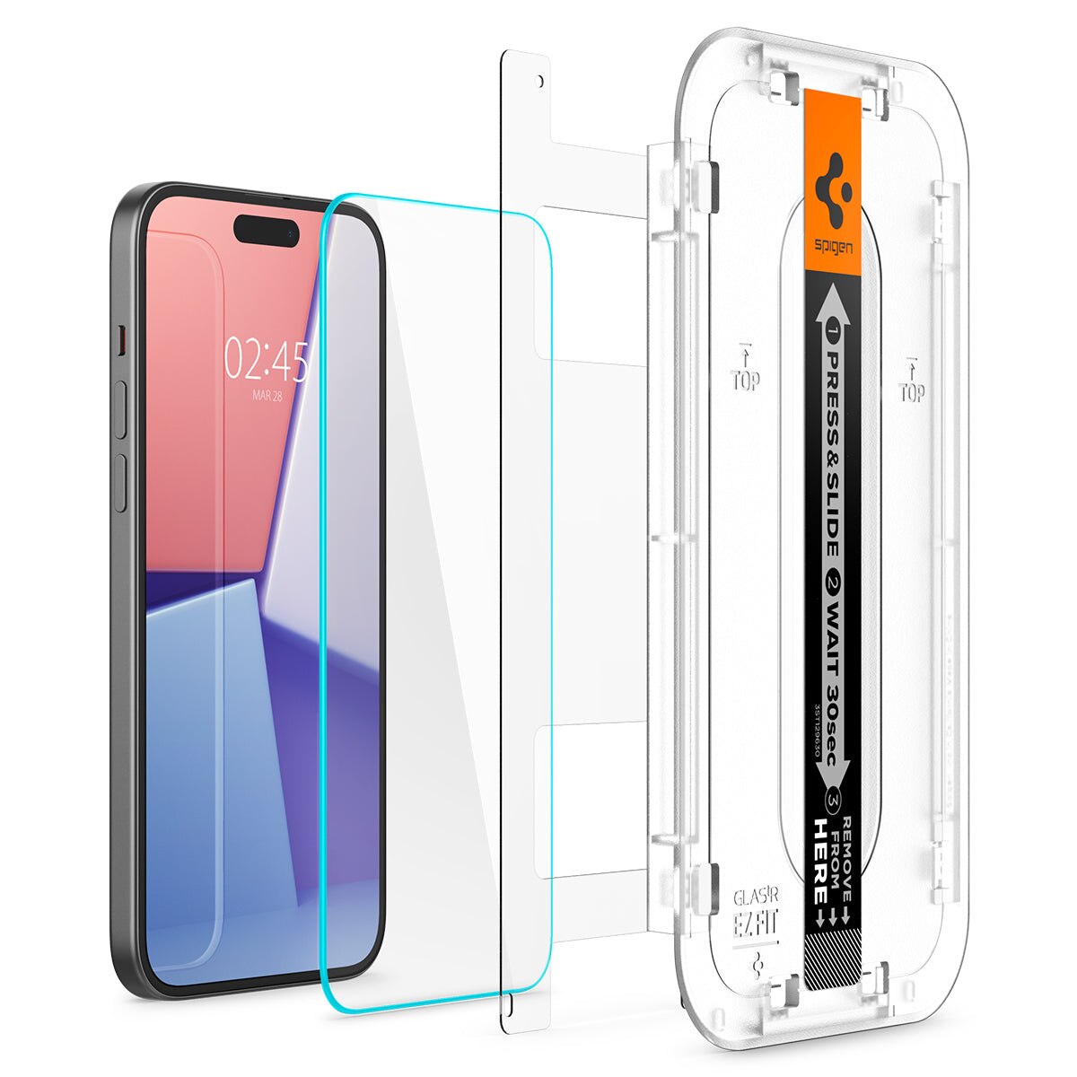 Screen Protector GLAS.tR EZ Fit (2 Stück) iPhone 15 Plus