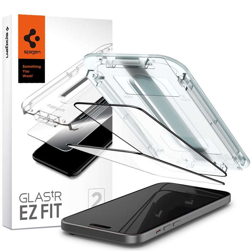 Screen Protector GLAS.tR Full Cover EZ Fit (2 Stück) iPhone 15 Plus Black
