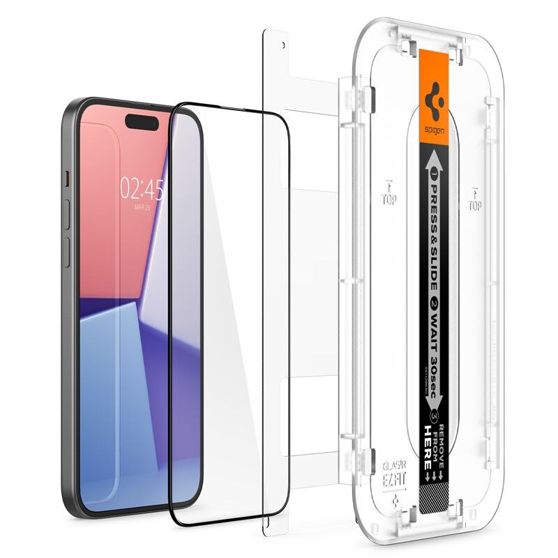 Screen Protector GLAS.tR Full Cover EZ Fit (2 Stück) iPhone 15 Plus Black