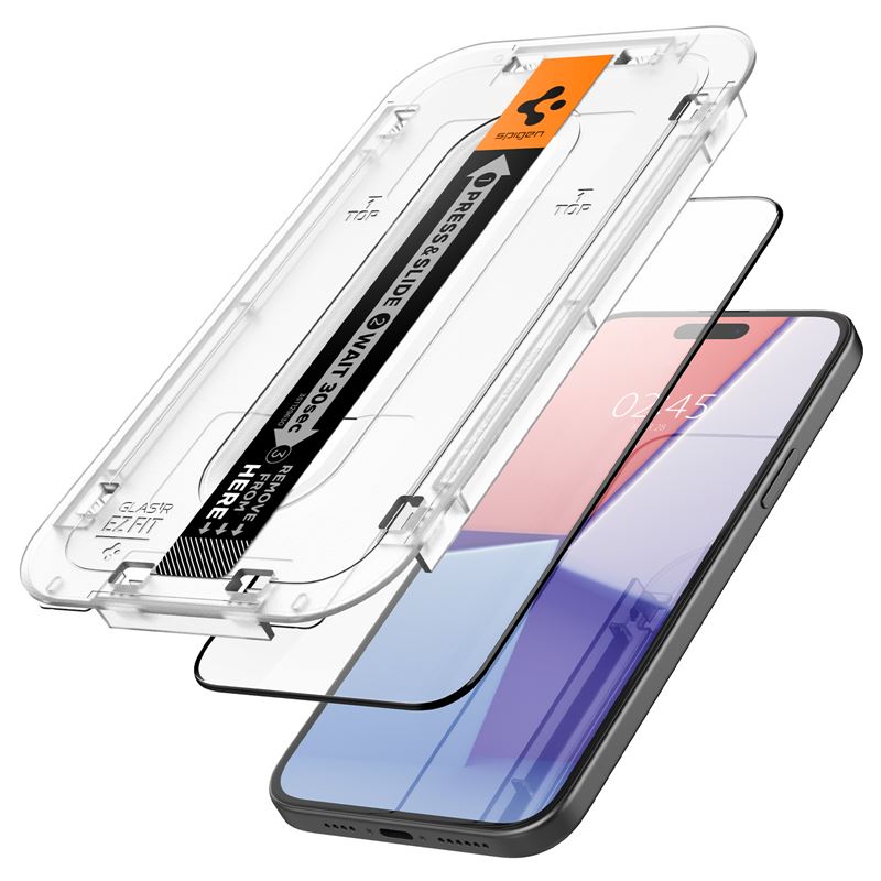 Screen Protector GLAS.tR Full Cover EZ Fit (2 Stück) iPhone 15 Plus Black