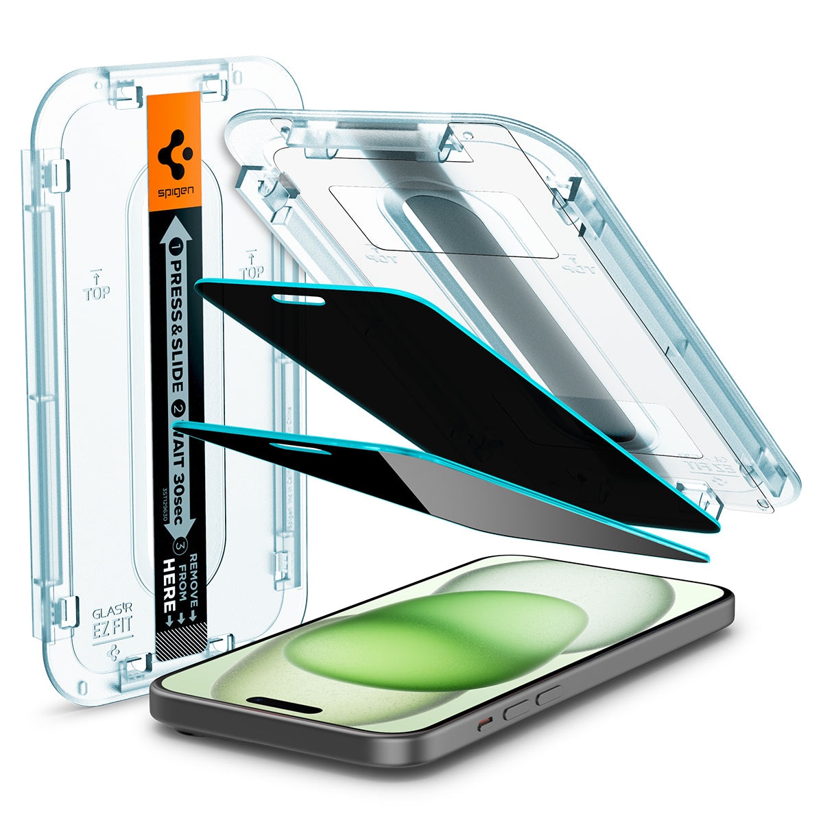 Screen Protector Privacy GLAS.tR EZ Fit (2 Stück) iPhone 15 Plus