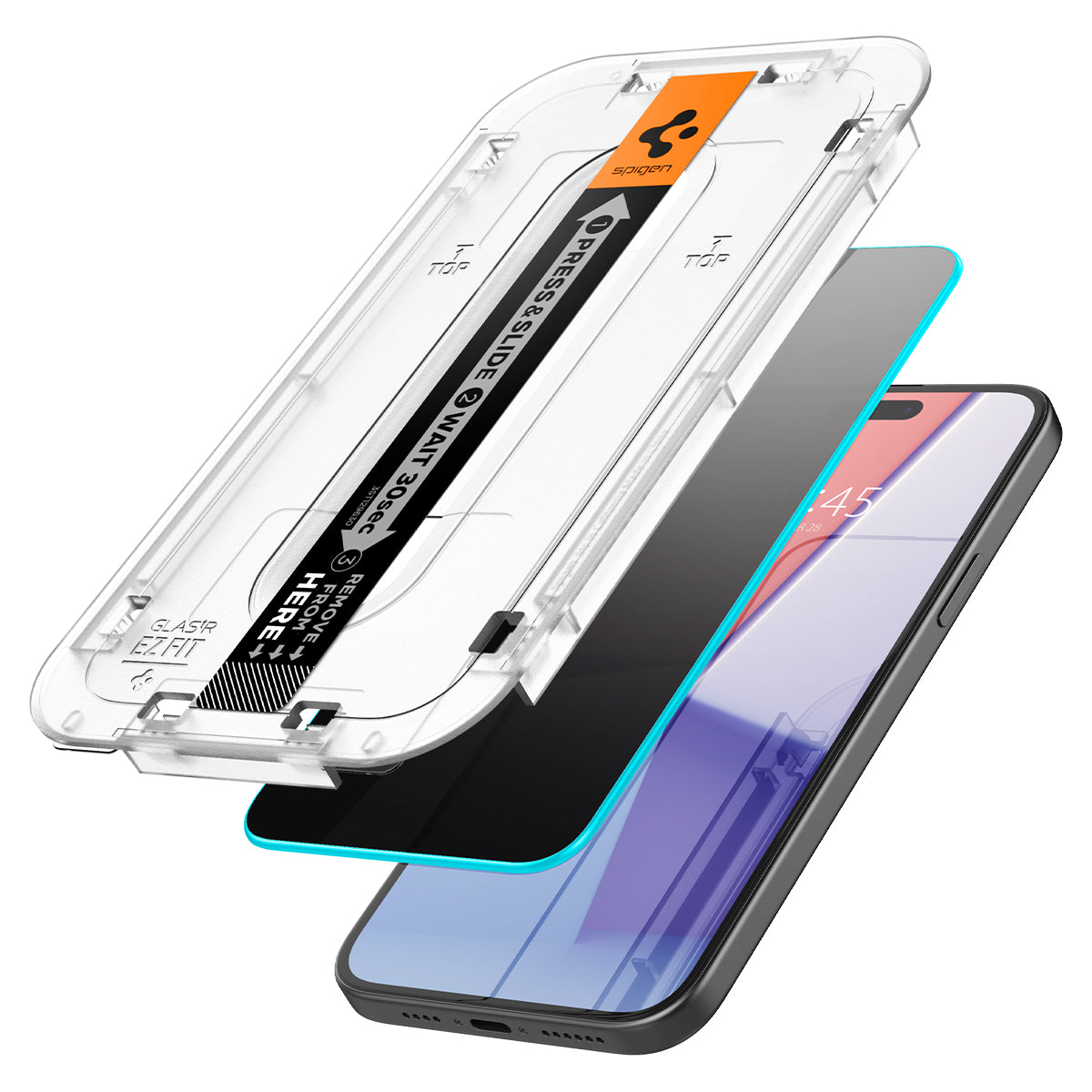 Screen Protector Privacy GLAS.tR EZ Fit (2 Stück) iPhone 15 Plus