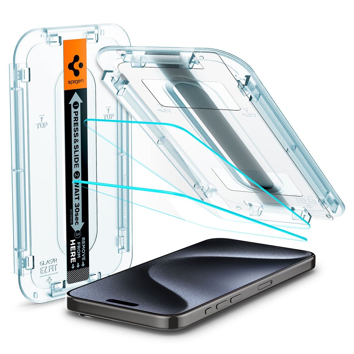 Screen Protector GLAS.tR EZ Fit (2 Stück) iPhone 15 Pro