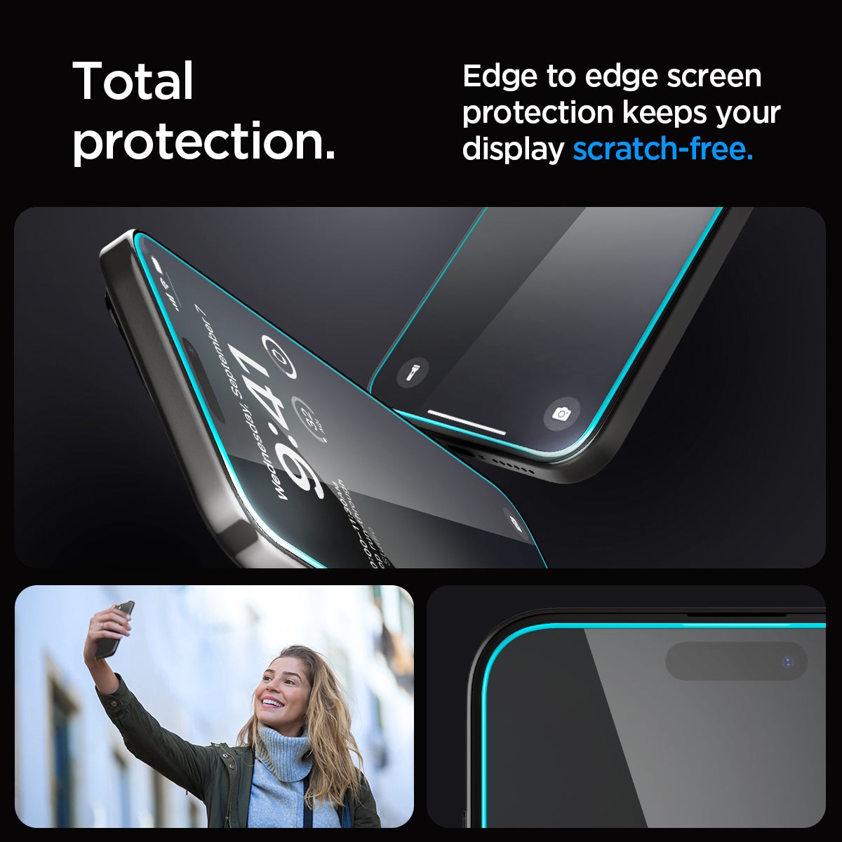 Screen Protector GLAS.tR EZ Fit (2 Stück) iPhone 15 Pro