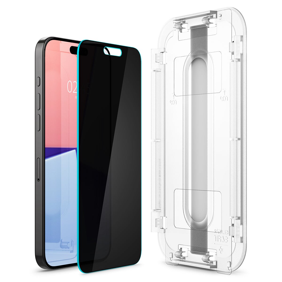 Screen Protector Privacy GLAS.tR EZ Fit (2 Stück) iPhone 15 Pro