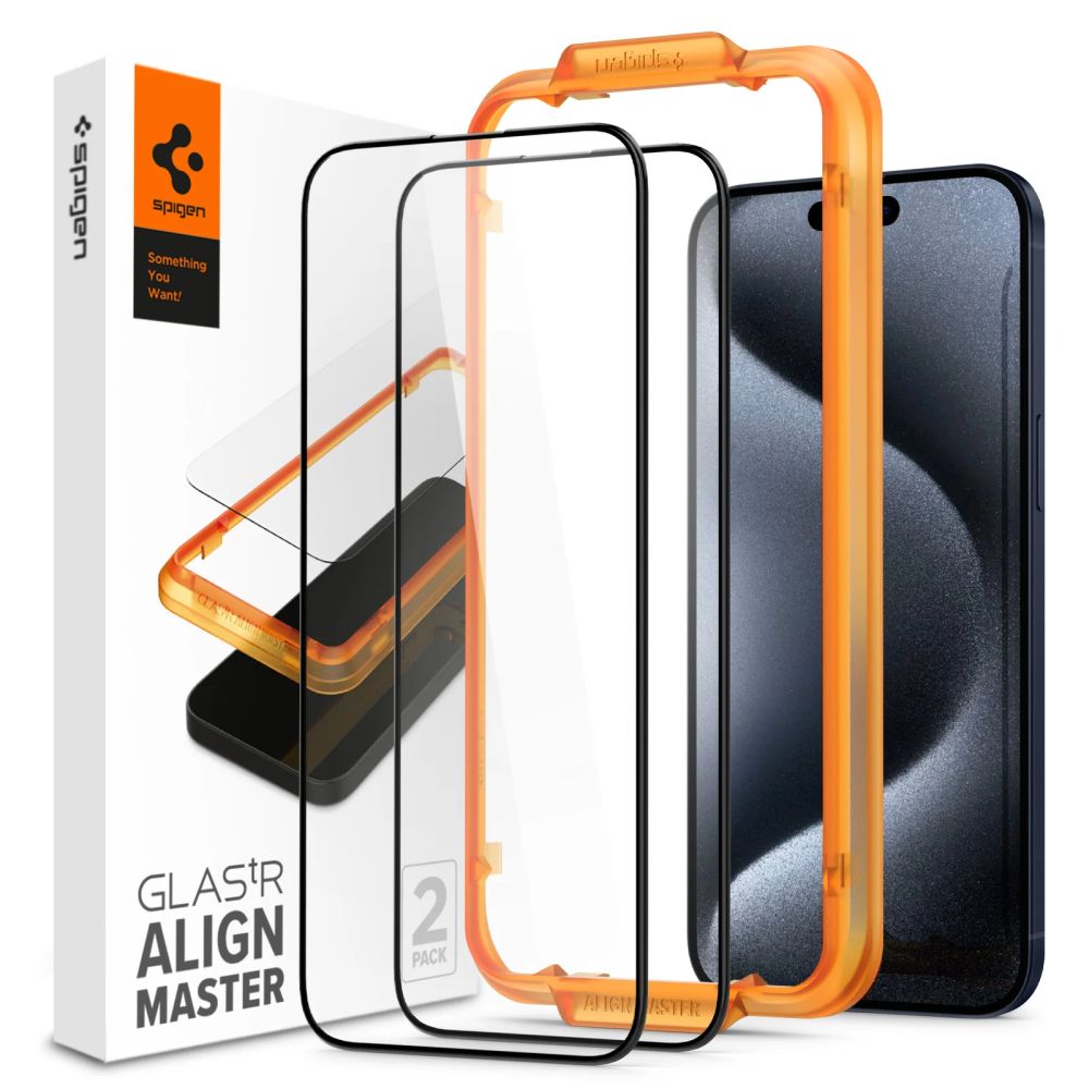 AlignMaster GLAS.tR Full Cover (2 Stück) iPhone 15 Pro