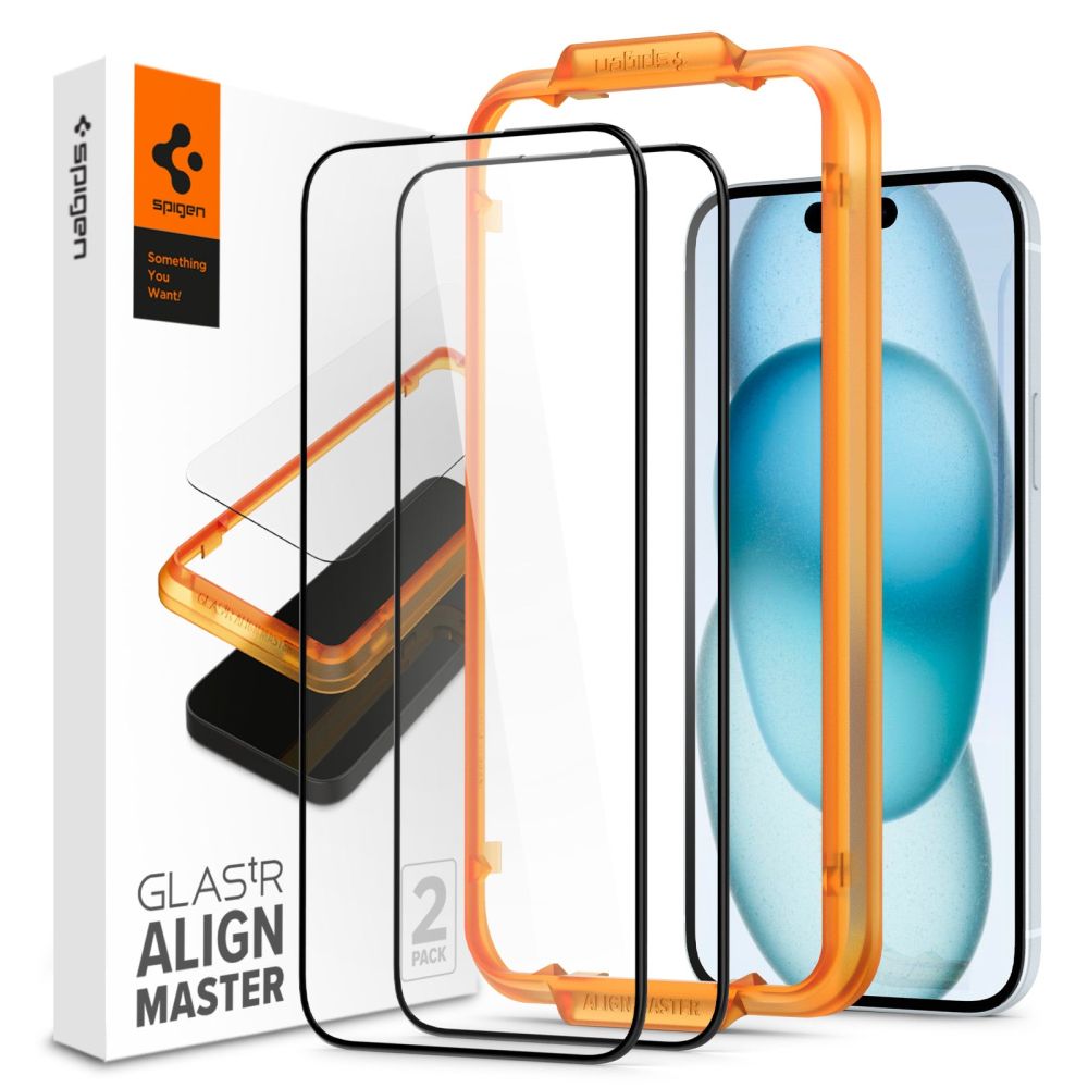 AlignMaster GLAS.tR Full Cover (2 Stück) iPhone 15