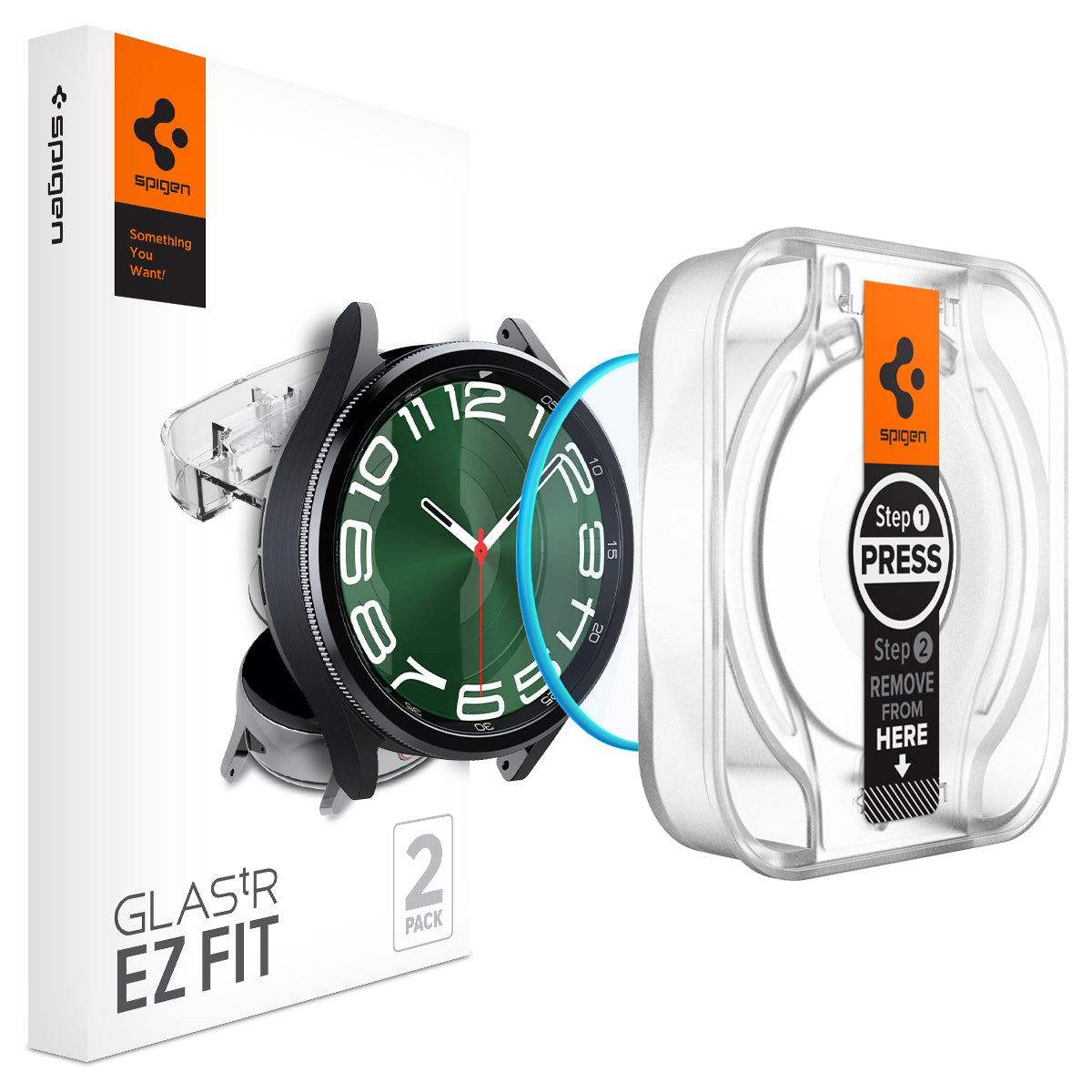 Screen Protector EZ Fit GLAS.tR (2 Stück) Samsung Galaxy Watch 6 Classic 47mm