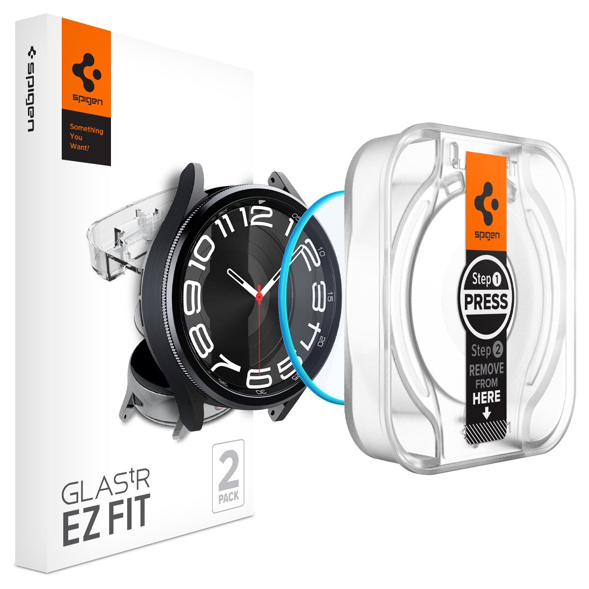 Screen Protector EZ Fit GLAS.tR (2 Stück) Samsung Galaxy Watch 6 Classic 43mm