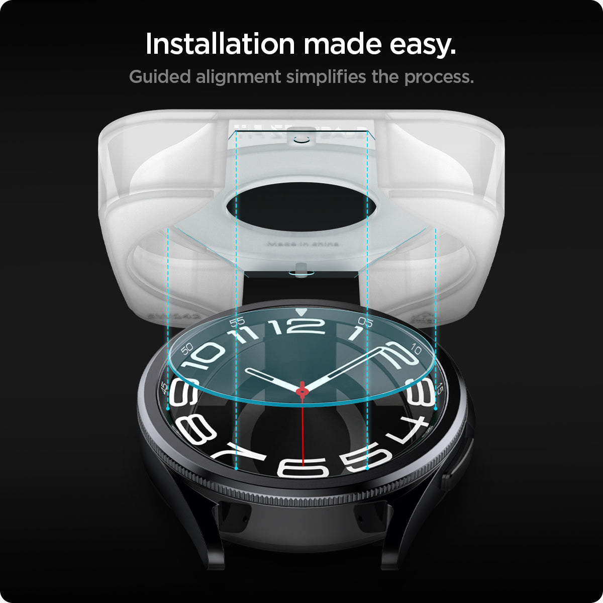 Screen Protector EZ Fit GLAS.tR (2 Stück) Samsung Galaxy Watch 6 Classic 43mm